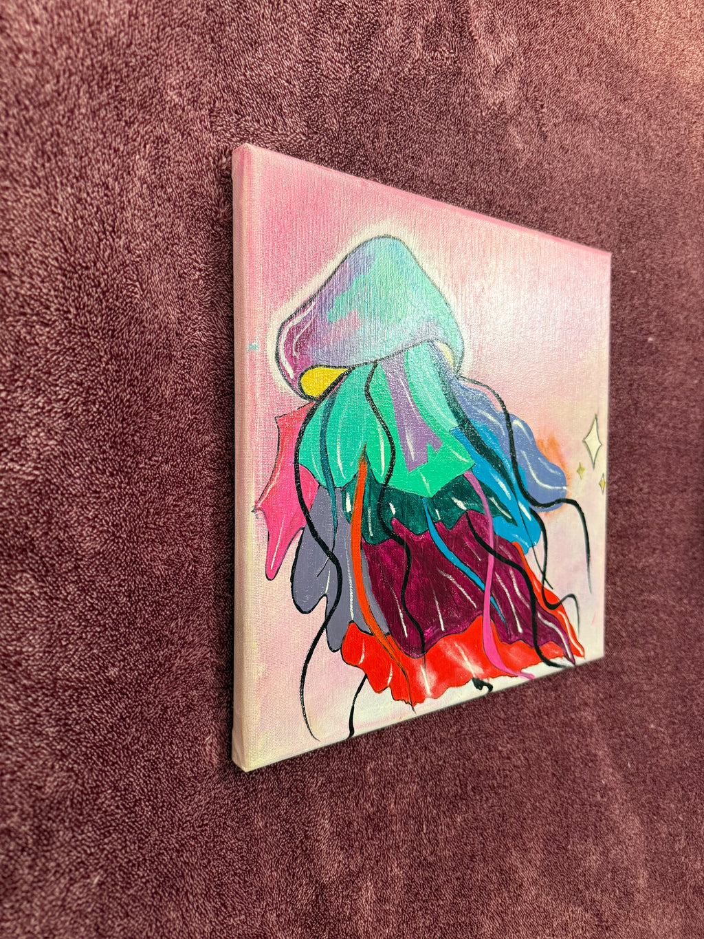 Whimsical Jellyfish Painting: Magical, Colorful Ocean Art