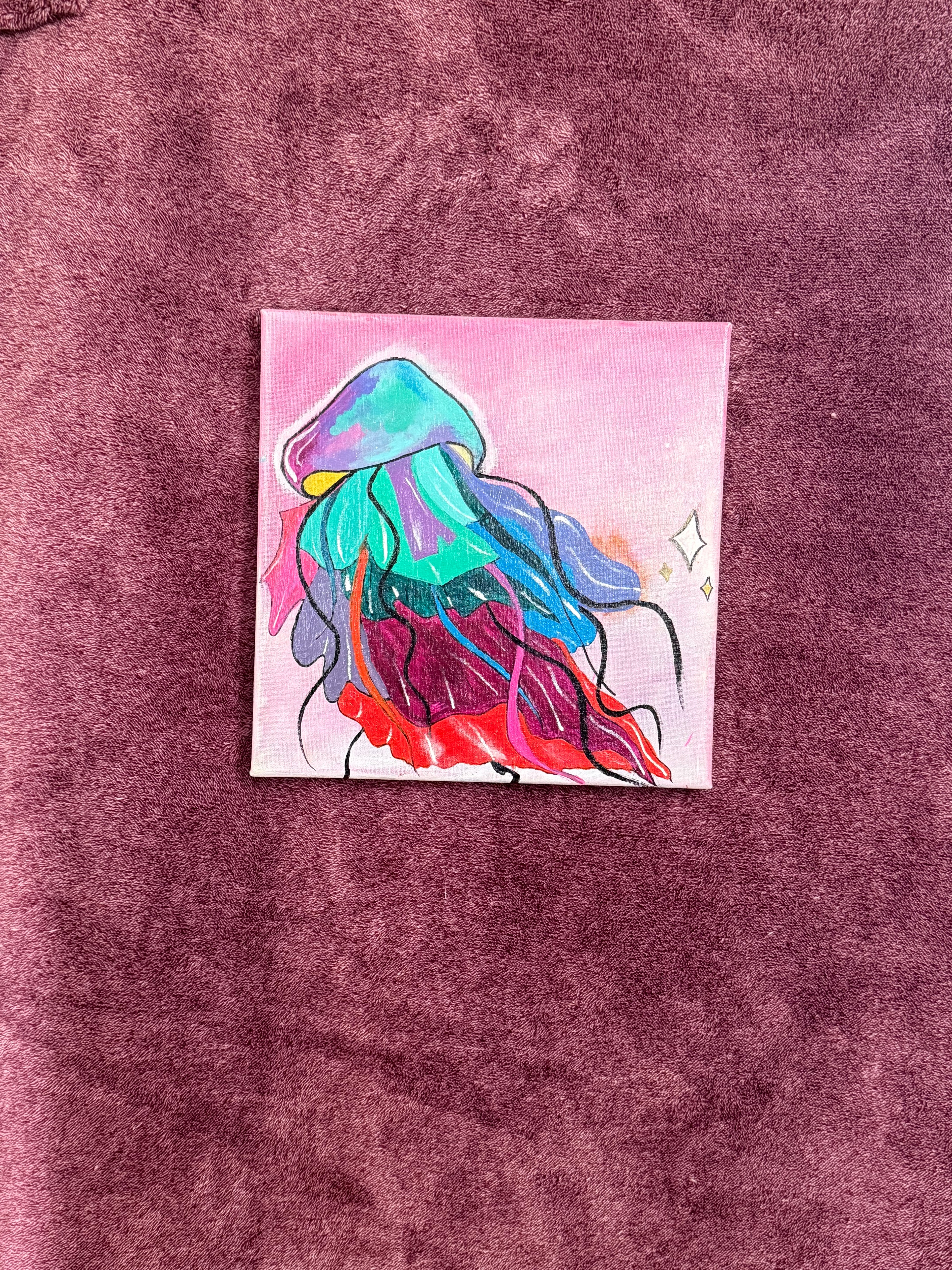 Whimsical Jellyfish Painting: Magical, Colorful Ocean Art
